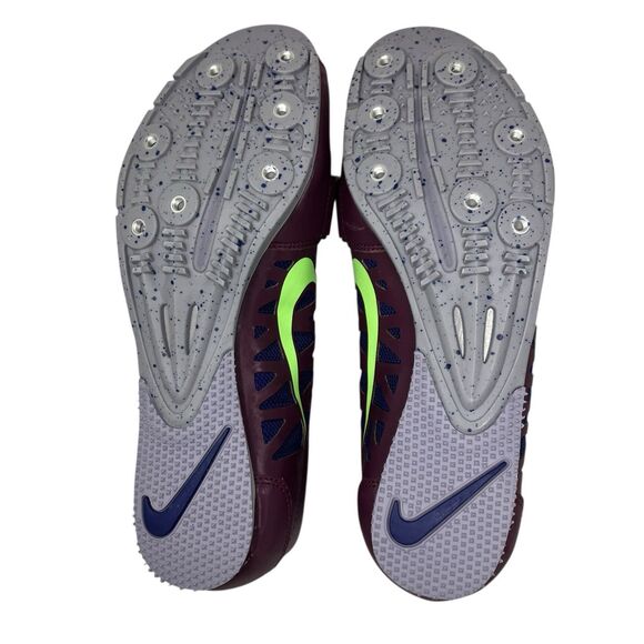 Nike Long Jump Shoes Spikes Mens 9 Purple Zoom LJ 4 Track Field‎ New 415339-602 main image 13